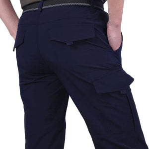 Planet Gates Mens Summer Hiking Pant Outdoor Tactical Quick-drying Multi-pocket Waterproof Athletic Fishing Travel Safari Cargo Work Trousers