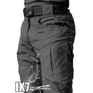 Planet Gates Mens Waterproof Cargo Pants Elastic Multiple Pocket Military Male Trousers Outdoor Joggers Pant Plus Size Tactical Pants Men