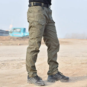 Planet Gates Mens Waterproof Cargo Pants Elastic Multiple Pocket Military Male Trousers Outdoor Joggers Pant Plus Size Tactical Pants Men