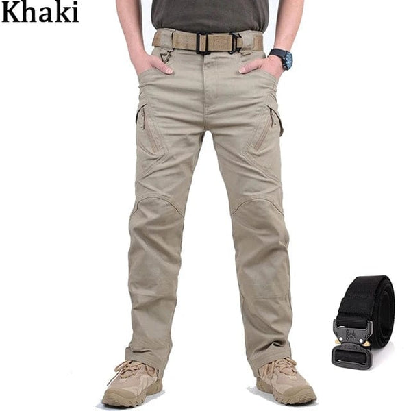Planet Gates Mens Waterproof Cargo Pants Elastic Multiple Pocket Military Male Trousers Outdoor Joggers Pant Plus Size Tactical Pants Men
