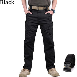 Planet Gates Mens Waterproof Cargo Pants Elastic Multiple Pocket Military Male Trousers Outdoor Joggers Pant Plus Size Tactical Pants Men