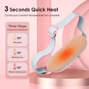 Planet Gates Menstrual Heating Pad Abdominal Massager Warm Palace Belt Waist Vibration Massage Device for Cramps Period Pain Relief Dorpship