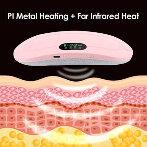 Planet Gates Menstrual Heating Pad Abdominal Massager Warm Palace Belt Waist Vibration Massage Device for Cramps Period Pain Relief Dorpship