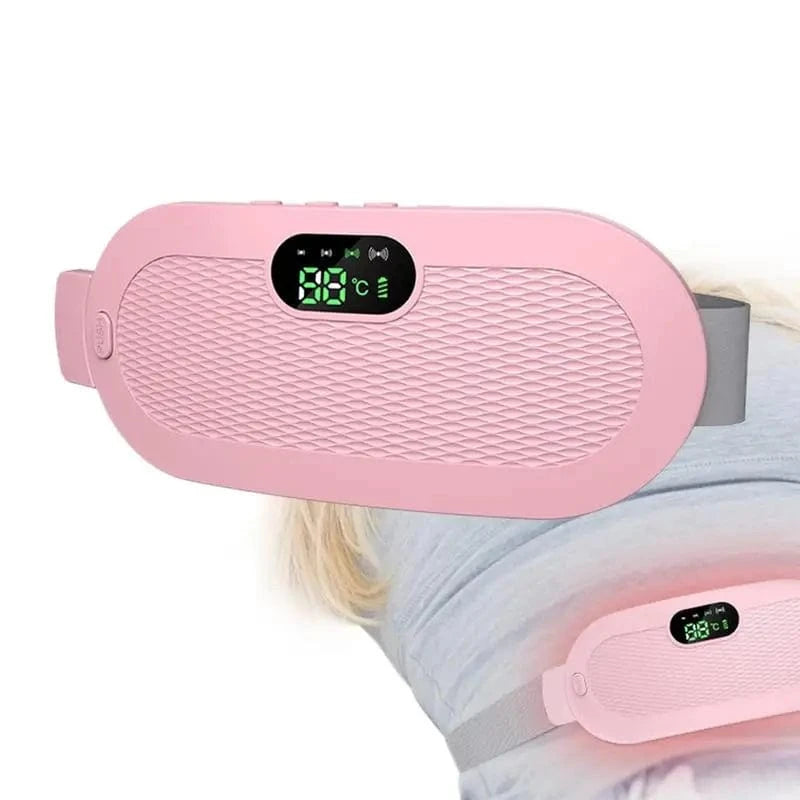 Planet Gates Menstrual Heating Pad Portable Cordless Waist Warmer Belt Adjustable Heated Belt With Digital Display 4 Vibration Massage Modes