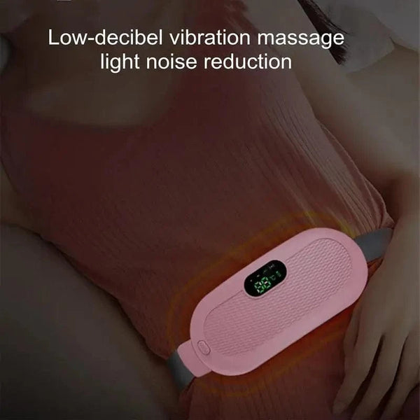 Planet Gates Menstrual Heating Pad Portable Cordless Waist Warmer Belt Adjustable Heated Belt With Digital Display 4 Vibration Massage Modes