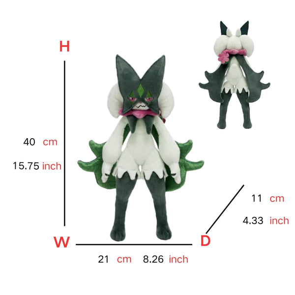 Planet Gates Meowscarada 40cm Floragato Sprigatito Meowscarada Plush Toy Anime Figure Model Gift for Kids Children Birthday Gift Anime Stuffed kawaii cute