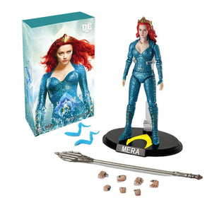 Planet Gates Mera DC Originals Justice League Figure Superman Batman Wonder Woman Aquaman Mera Anime Figures Collectble Models Toys Gift