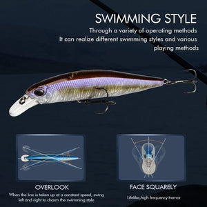 Planet Gates MEREDITH JERK MINNOW 100F 14g  Floating Wobbler Fishing Lure 24Color Minnow Lure Hard Bait Quality Professional Depth0.8-1.0m