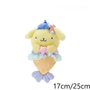 Planet Gates Mermaid series / big Sanrio Plush Toys Kawaii Hello Kitty My Melody Room Decor Kuromi Plushie Cinnamoroll Doll Plush Keychain for Christmas Gifts