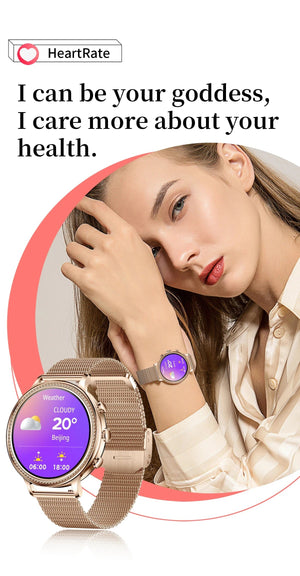 Planet Gates mesh gold Purple / Bluetooth call / CHINA LIGE Luxury Smart Watches For Women Bluetooth Call Connected Phone Women Watch Health Monitor Sports Smartwatch 2023 Women Gift