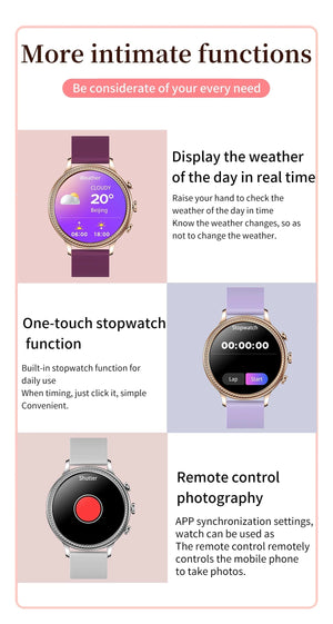Planet Gates mesh gold Purple / Bluetooth call / CHINA LIGE Luxury Smart Watches For Women Bluetooth Call Connected Phone Women Watch Health Monitor Sports Smartwatch 2023 Women Gift
