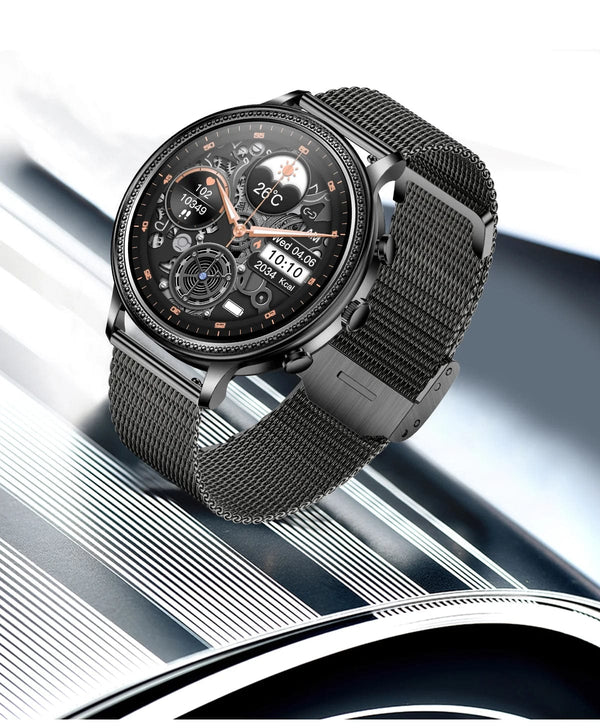 Planet Gates mesh gold Purple / Bluetooth call / CHINA LIGE Luxury Smart Watches For Women Bluetooth Call Connected Phone Women Watch Health Monitor Sports Smartwatch 2023 Women Gift