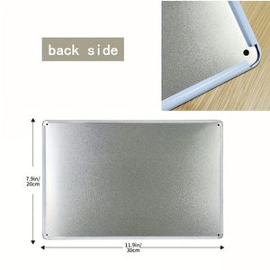 Planet Gates Metal 1pc, Vintage Metal Tin Sign for Swimming Pool Backyard Bar - 8''x12'' Wall Art for Home, Restaurant, Cafe, Garage - Water-proof and Dust-proof