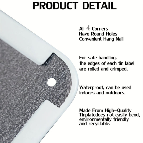 Planet Gates Metal 1pc, Vintage Metal Tin Sign for Swimming Pool Backyard Bar - 8''x12'' Wall Art for Home, Restaurant, Cafe, Garage - Water-proof and Dust-proof