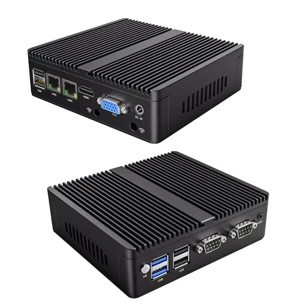 Planet Gates Ram8G ROM128G NoWifi / No accessory No Box Metal Case Mini PC Intel N2840 Desktop Computer Pfsense DDR3L Msata SSD 2Lan 2COM VGA HD Display