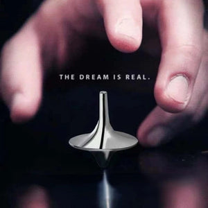 Planet Gates Metal Gyro Great Accurate Silver Kirsite Spinning Top Hot Movie Totem Print Spinning Top Small Cyclone Gyroscope Antistress Toys