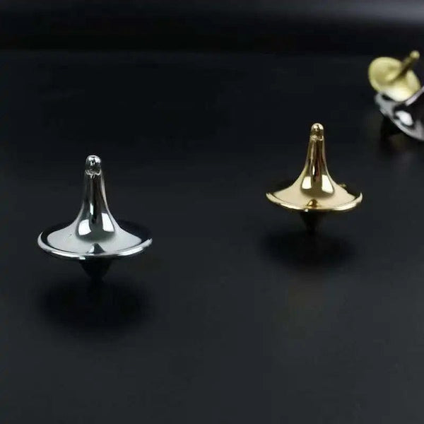 Planet Gates Metal Gyro Great Accurate Silver Kirsite Spinning Top Hot Movie Totem Print Spinning Top Small Cyclone Gyroscope Antistress Toys