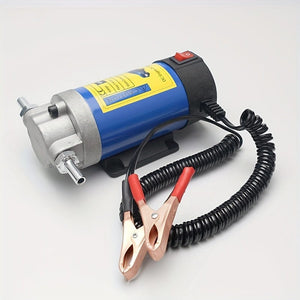 Planet Gates Metal Portable 12V 100W Oil Extractor Pump - Easily Transfer Oil/Crude Oil and Fuel with this Powerful Siphon Tool!