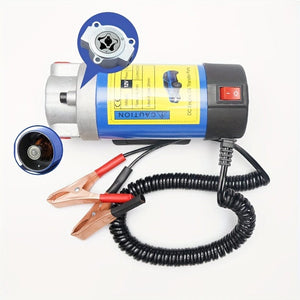 Planet Gates Metal Portable 12V 100W Oil Extractor Pump - Easily Transfer Oil/Crude Oil and Fuel with this Powerful Siphon Tool!