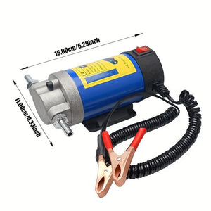 Planet Gates Metal Portable 12V 100W Oil Extractor Pump - Easily Transfer Oil/Crude Oil and Fuel with this Powerful Siphon Tool!