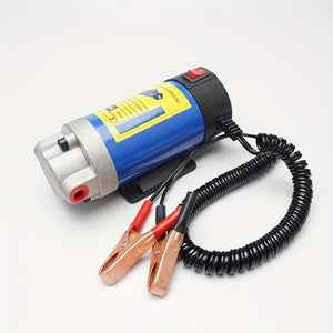 Planet Gates Metal Portable 12V 100W Oil Extractor Pump - Easily Transfer Oil/Crude Oil and Fuel with this Powerful Siphon Tool!