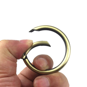 Planet Gates Metal spring gate O Ring Openable Keyring Leather Craft Bag belt strap buckle trigger snap clasp clip connector DIY accessory