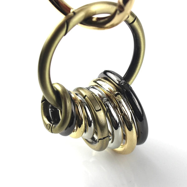 Planet Gates Metal spring gate O Ring Openable Keyring Leather Craft Bag belt strap buckle trigger snap clasp clip connector DIY accessory