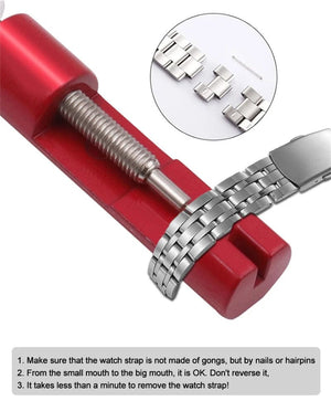Planet Gates Metal Watch Band Strap Link Pin Remover Repair Tool Kit for Watchmakers with Pack of 3 Extra Pins Mini Watchband Tools