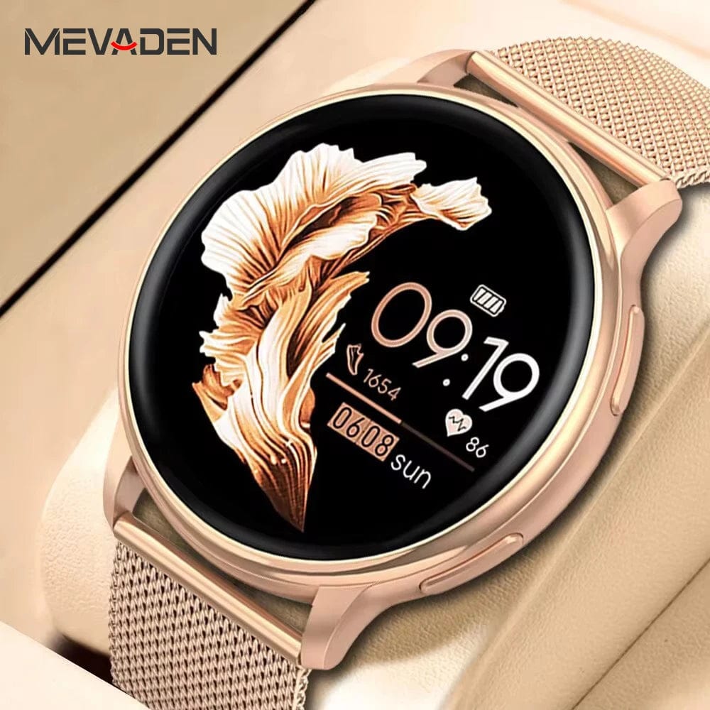 Planet Gates MEVADEN Bluetooth Call Smart Watch Women Custom Dial Watches Men Sport Fitness Tracker Heart Rate Smartwatch For Android IOS Y22