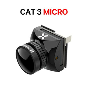 Planet Gates MICRO Black Foxeer Cat 3 Micro Mini FPV Camera Low Latency Low Noise 1200TVL 0.00001Lux FPV Night Camera 2.1mm PAL/NTSC For RC Racing Drone