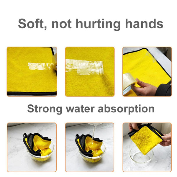 Planet Gates Microfiber Cleaning Cloth 3/5/10pcs Multifunctional Household Rag Reusable Kitchen Towel for Window Car Washing Dust Removal
