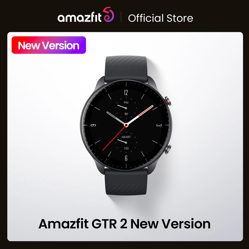 Planet Gates Midnight Black / GTR 2 New Version / spain Euro Amazfit GTR 2 New Version 46mm Smartwatch Ultra-long Battery Life Alexa Built-inSmart Watch For Android iOS Phone