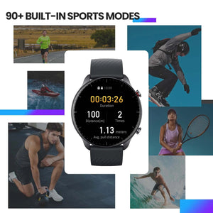 Planet Gates Midnight Black / GTR 2 New Version / spain Euro Amazfit GTR 2 New Version 46mm Smartwatch Ultra-long Battery Life Alexa Built-inSmart Watch For Android iOS Phone