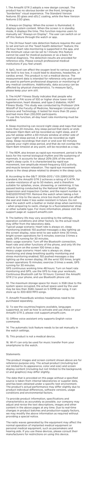 Planet Gates Midnight Black / GTR 2 New Version / spain Euro Amazfit GTR 2 New Version 46mm Smartwatch Ultra-long Battery Life Alexa Built-inSmart Watch For Android iOS Phone