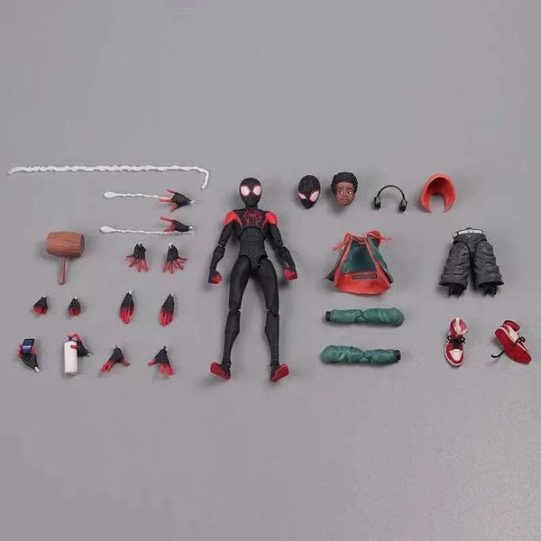Planet Gates Miles Morales Miles Morales Spider Man Action figures 15cm Multi-Accessories Super Hero Spiderman Movable Statues Model Collectible Ornaments
