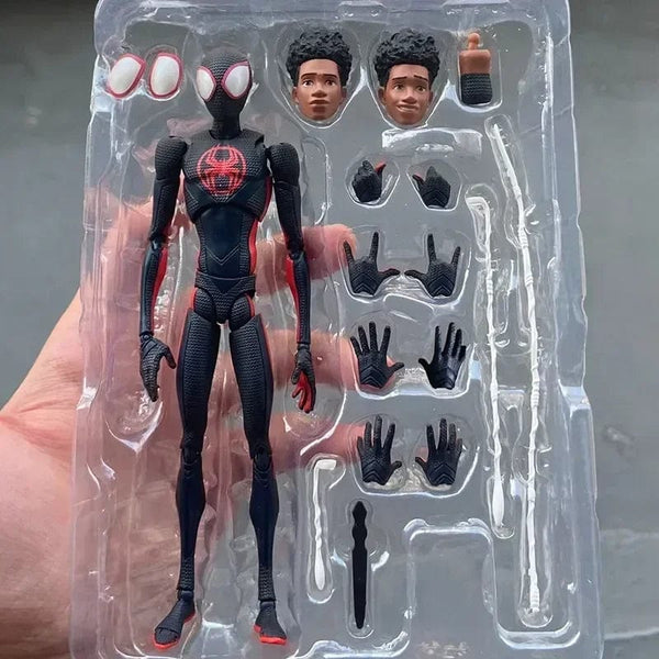 Planet Gates Miles / With Box Shf Anime Spider-man Figuarts Miles Morales Gwen Action Figures Gwen Spider Woman Figurine Spiderman Figure Pvc Model Doll Toys