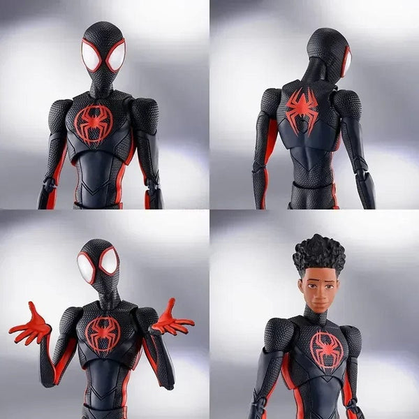 Planet Gates Miles / With Box Shf Anime Spider-man Figuarts Miles Morales Gwen Action Figures Gwen Spider Woman Figurine Spiderman Figure Pvc Model Doll Toys