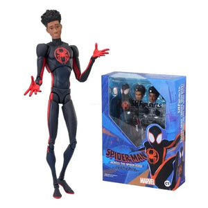Planet Gates Miles / With Box Shf Anime Spider-man Figuarts Miles Morales Gwen Action Figures Gwen Spider Woman Figurine Spiderman Figure Pvc Model Doll Toys