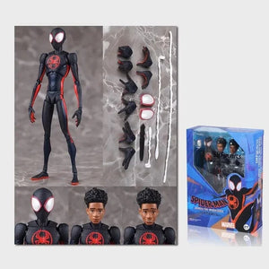 Planet Gates Miles / With Box Shf Anime Spider-man Figuarts Miles Morales Gwen Action Figures Gwen Spider Woman Figurine Spiderman Figure Pvc Model Doll Toys