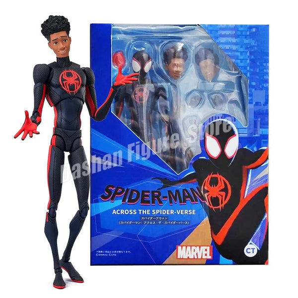 Planet Gates Miles with box SHF Miles Morales Gwen Stacy Action Figures Spider Across the Spider-Verse Figure PVC Model Toys