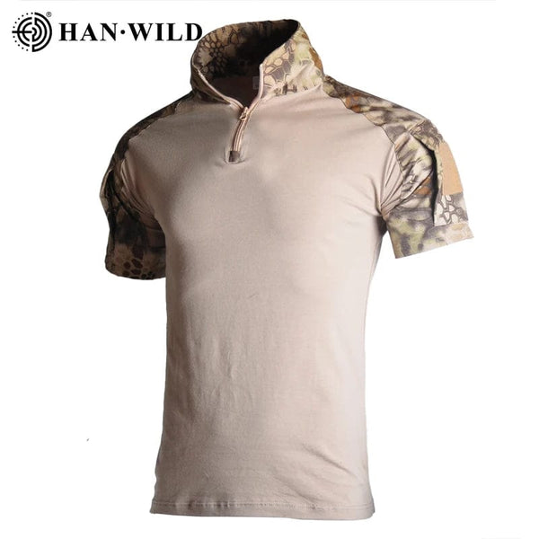 Planet Gates Military Camo Shirts Tees Mens Outdoor Airsoft Tactical Combat Shirt Hunting Clothes Tops Workout Clothing Army T Shirt Hiking