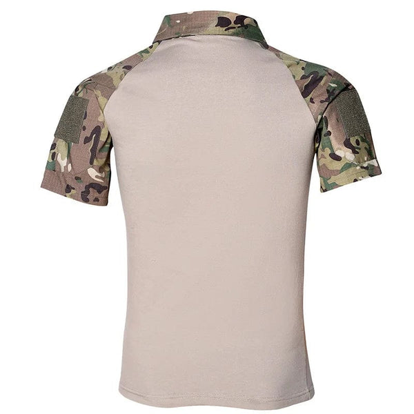 Planet Gates Military Camo Shirts Tees Mens Outdoor Airsoft Tactical Combat Shirt Hunting Clothes Tops Workout Clothing Army T Shirt Hiking