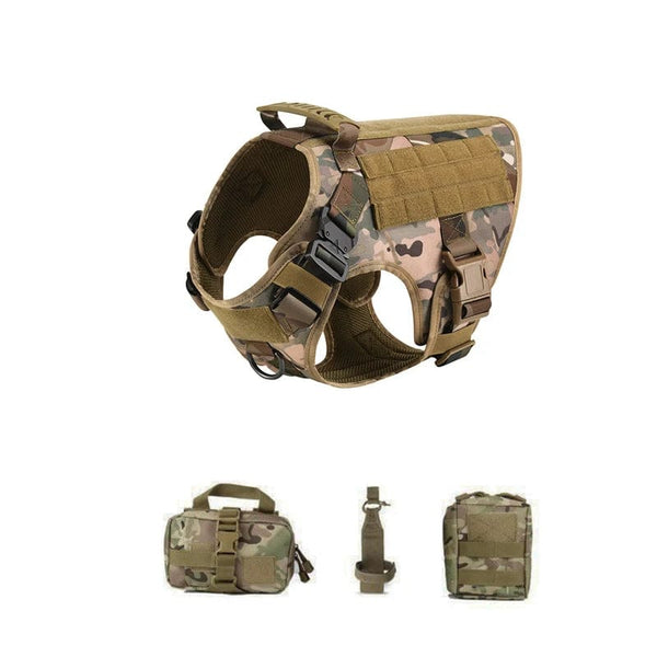 Planet Gates Military Large Dog Harness Pet German Shepherd K9 Malinois Training Vest Tactical Dog Harness And Leash Set For Dogs Accessories