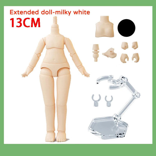 Planet Gates Milky White B YMY 2nd Generation Doll Body Ob11 Doll Spherical Removeable Joint Body Doll For Penny, GSC, Molly, Obitsu 11, NendoroidS Head