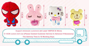 Planet Gates Mini 6 * 4CM Small Soft Stuffed Animal Plush Plush Toy Doll Design Rabbit Bear And Other Multi-model Small Toys Baby kids Gifts