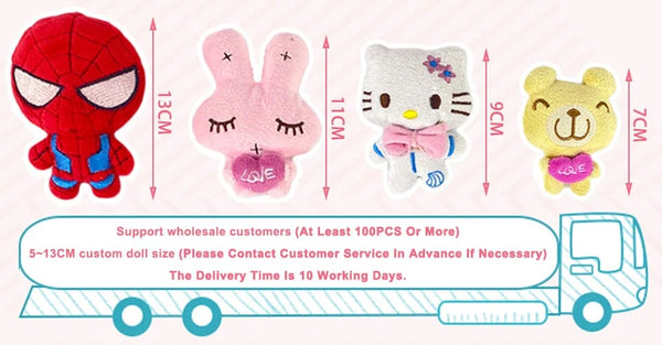 Planet Gates Mini 6 * 4CM Small Soft Stuffed Animal Plush Plush Toy Doll Design Rabbit Bear And Other Multi-model Small Toys Baby kids Gifts