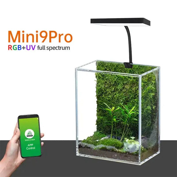 Planet Gates Mini 9 Pro Clip WEEK AQUA USB aquarium light Plant Grow Full spectrum LED Ecology Microlandscape light Nano aquarium light