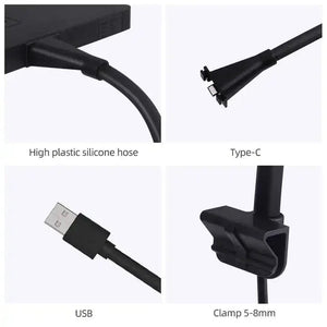 Planet Gates Mini 9 Pro Clip WEEK AQUA USB aquarium light Plant Grow Full spectrum LED Ecology Microlandscape light Nano aquarium light