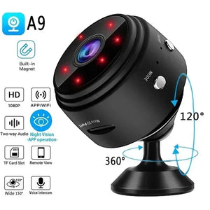 Planet Gates Mini A9 Cameras WiFi Wireless 1080p Vehicle Camera Voice Recorder Home Camcorder Security Surveillance Electronics
