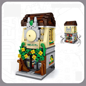 Planet Gates Mini Bricks City View Scene Mini Street Model Building Block Toys Gaming Room Candy Shop Toy Store Architecture Children DIY